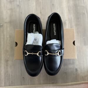 Women Black Cute Dressy Shoes With Decorative Buckles - Slip Resistant - 7.5W